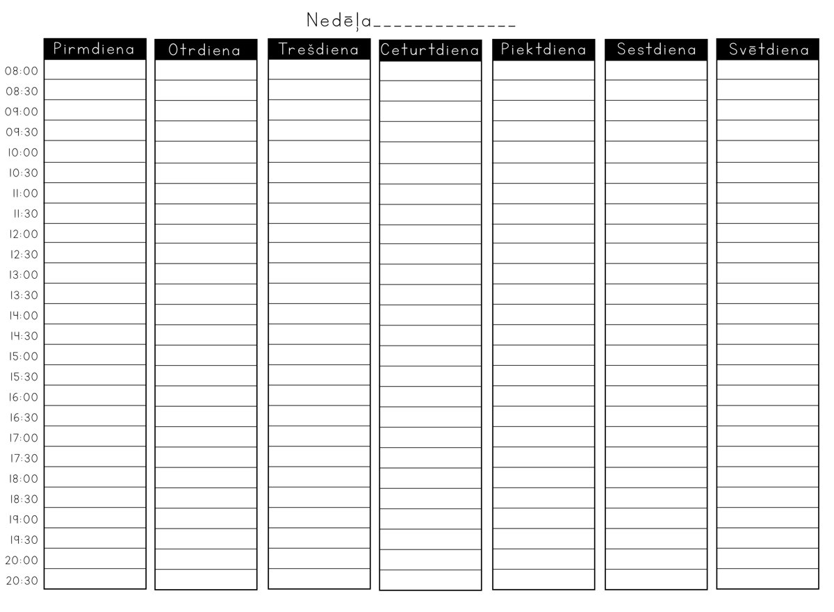 Распечатать неделю. Планинг на неделю со временем. Weekly Planner шаблон для печати. Недельный планер на 7 дней. Планер шаблон по часам.